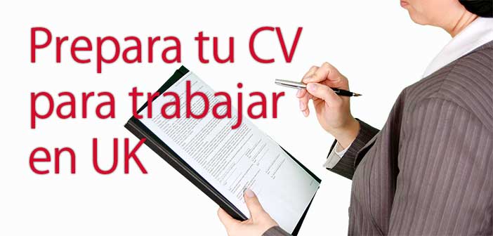 CV trabajar en uk