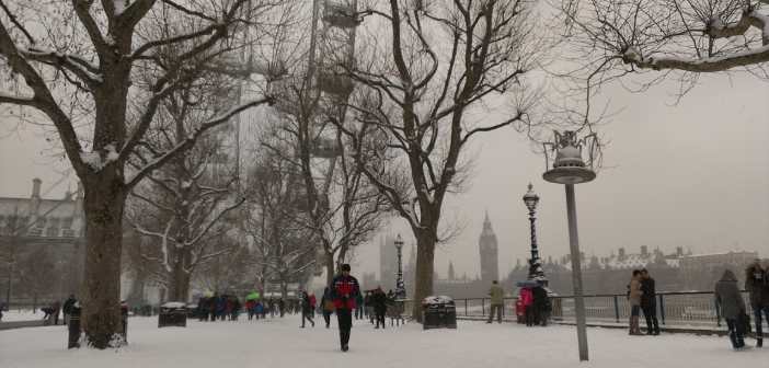 nieve en Londres