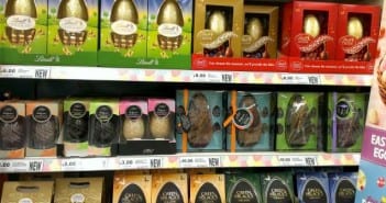 Huevos de pascua de chocolate en Inglaterra