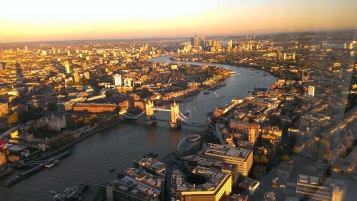 visitar the shard en londres de noche