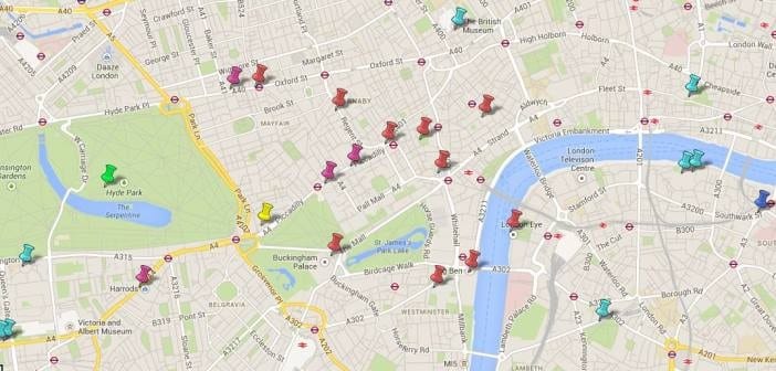 Mapa Turístico De Londres Puntos De Interés Qverlondres Com Blog Sobre Londres Con Rutas Y Eventos