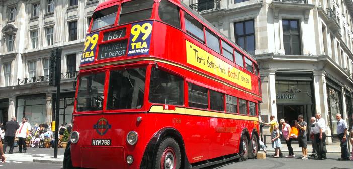 autobus londinense vintage