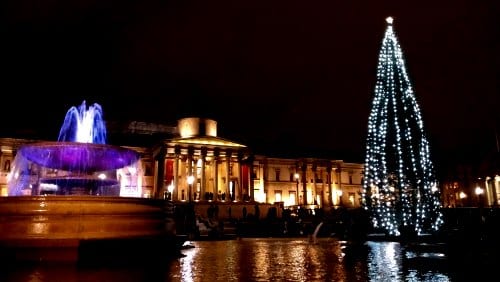 trafalgar square navidad londres