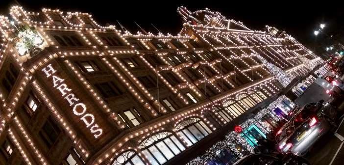 Harrods en Navidad en Londres