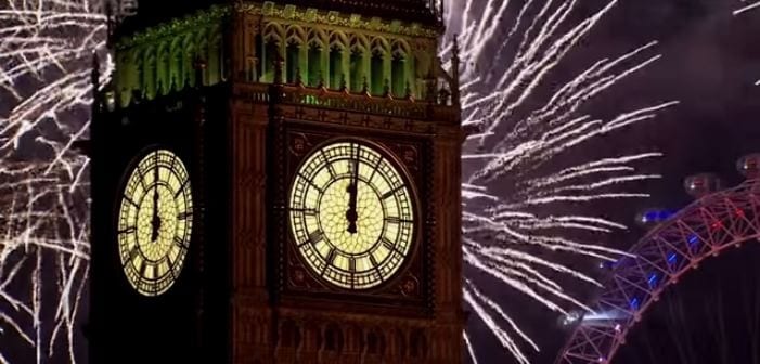 Fuegos artificiales fin de año