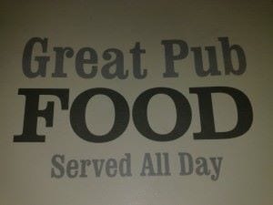 comer en un pub en Londres