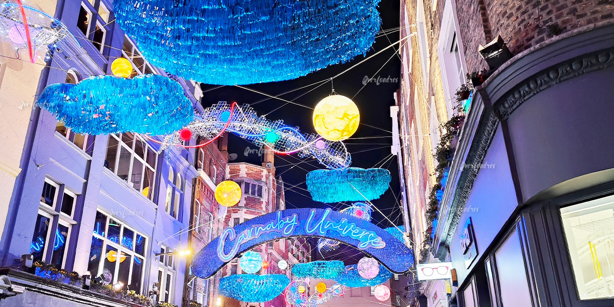 Carnaby Street en Navidad en Londres