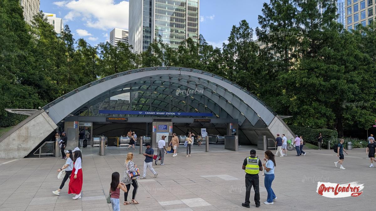 Canary Wharf Londres estación de metro