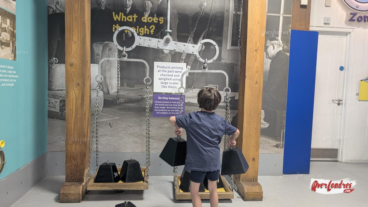 Museo de los Docklands en Canary Wharf en Londres con niños