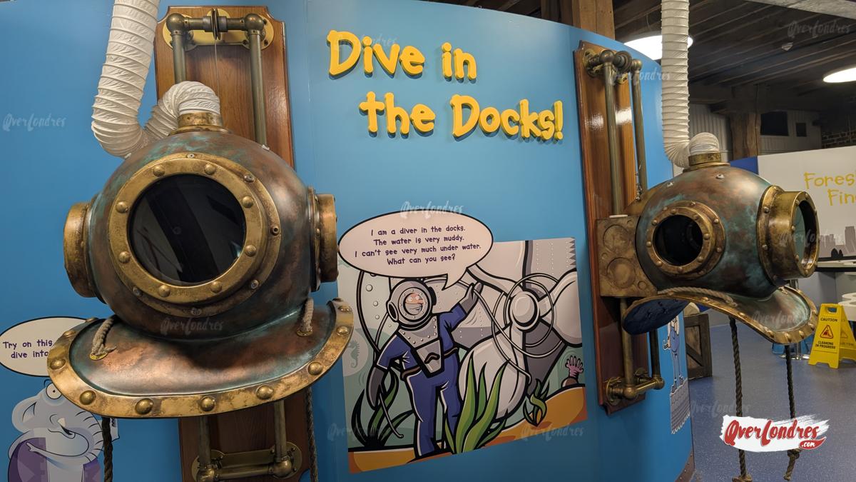 Museo de los Docklands en Canary Wharf en Londres con niños