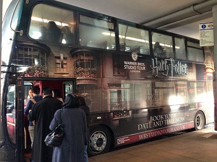 voyage en car londres harry potter