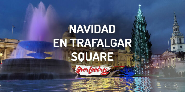 Navidad en Trafalgar Square en Londres