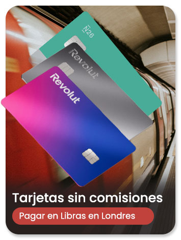Mejores tarjetas para pagar en Libras Londres