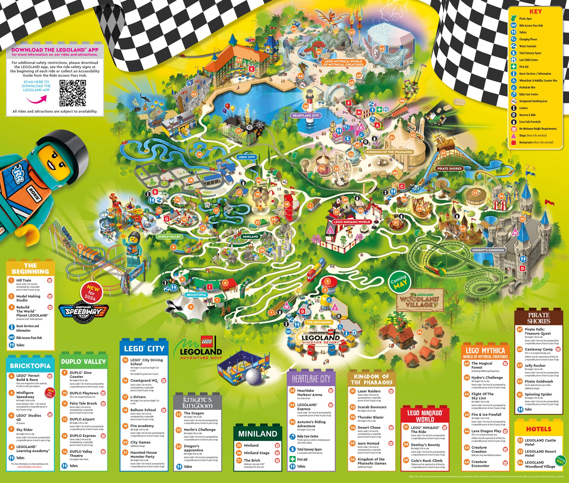 mapa legoland windsor
