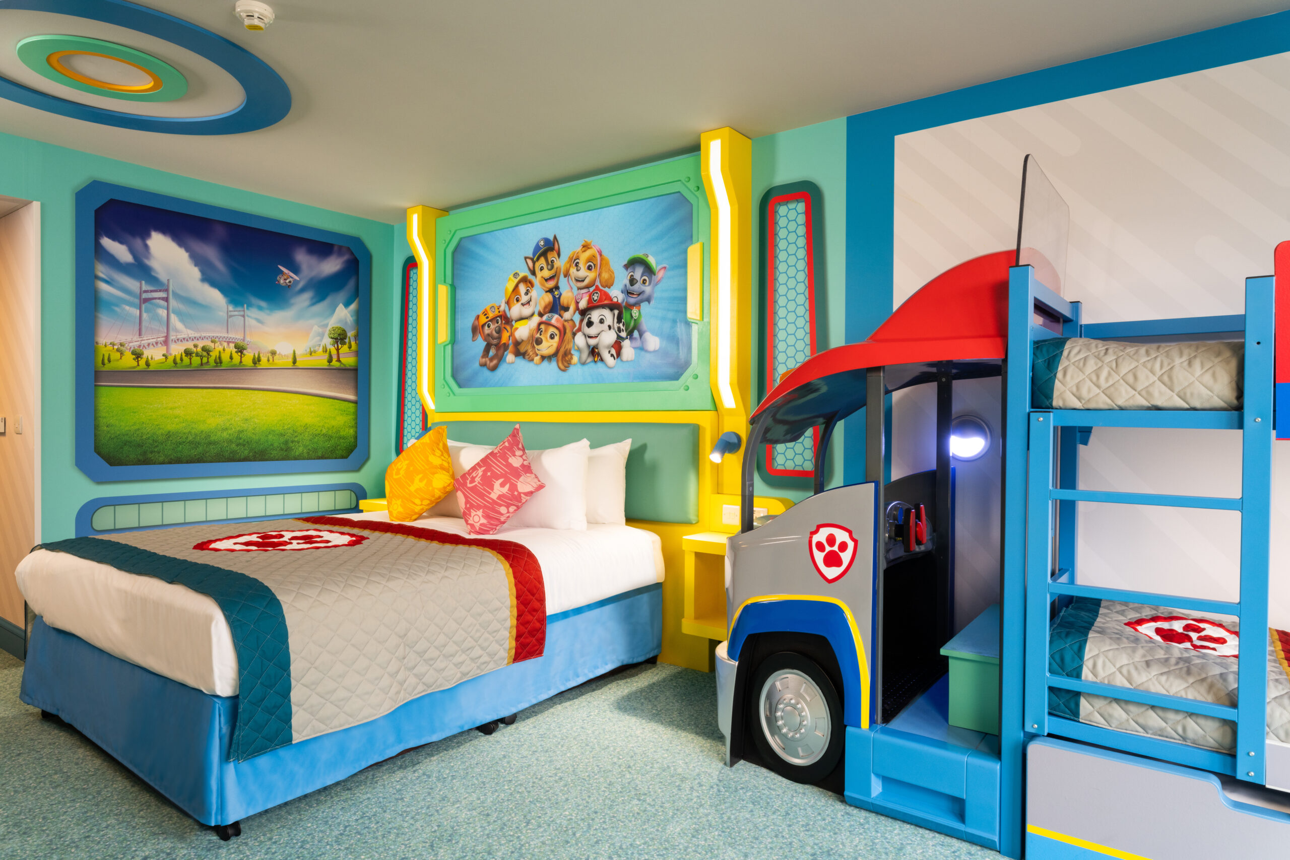 habitación de hotel temática PAW Patrol Chessington Londres