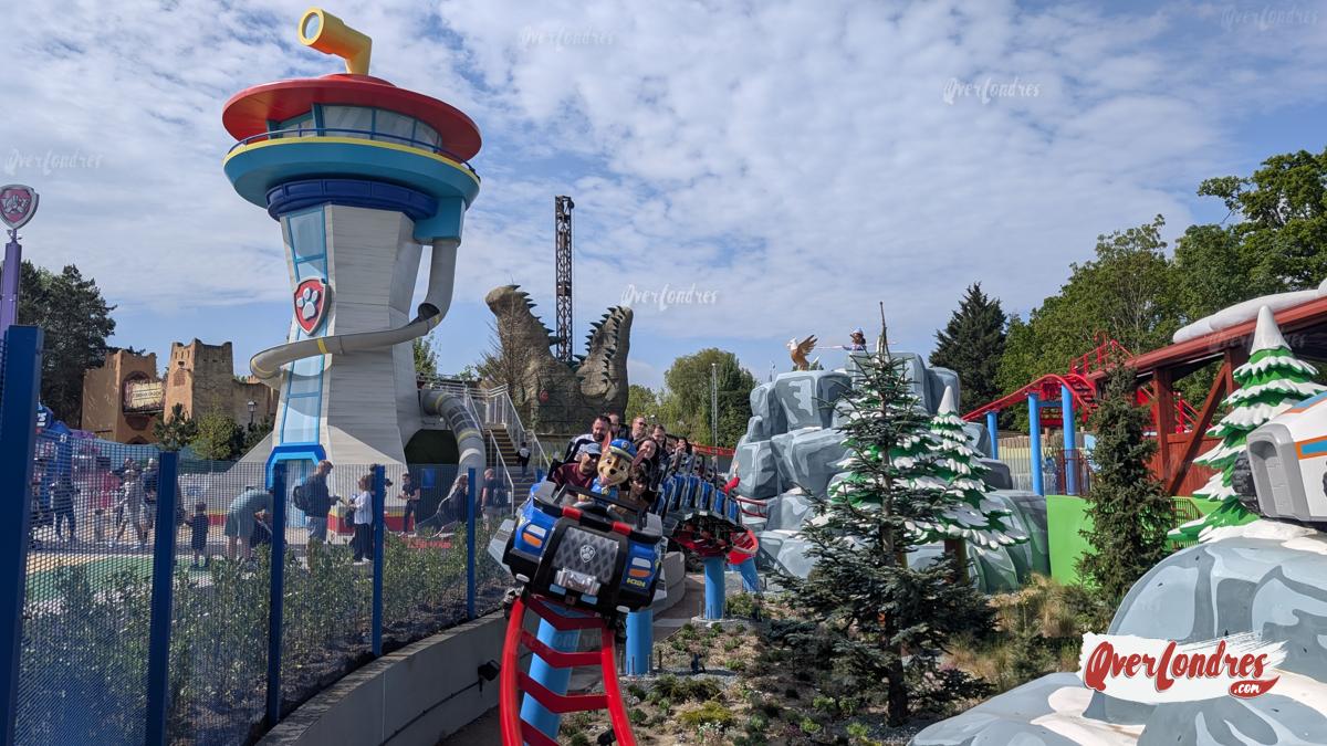 Patrulla canina en parque de atracciones Chessington Londres