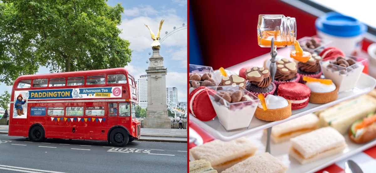 afternoon tea paddington bear en autobús londres