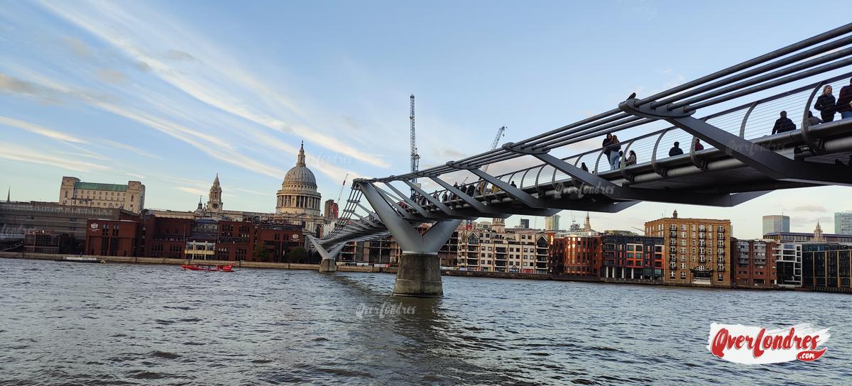grabación Harry Potter Londres Millenium Bridge