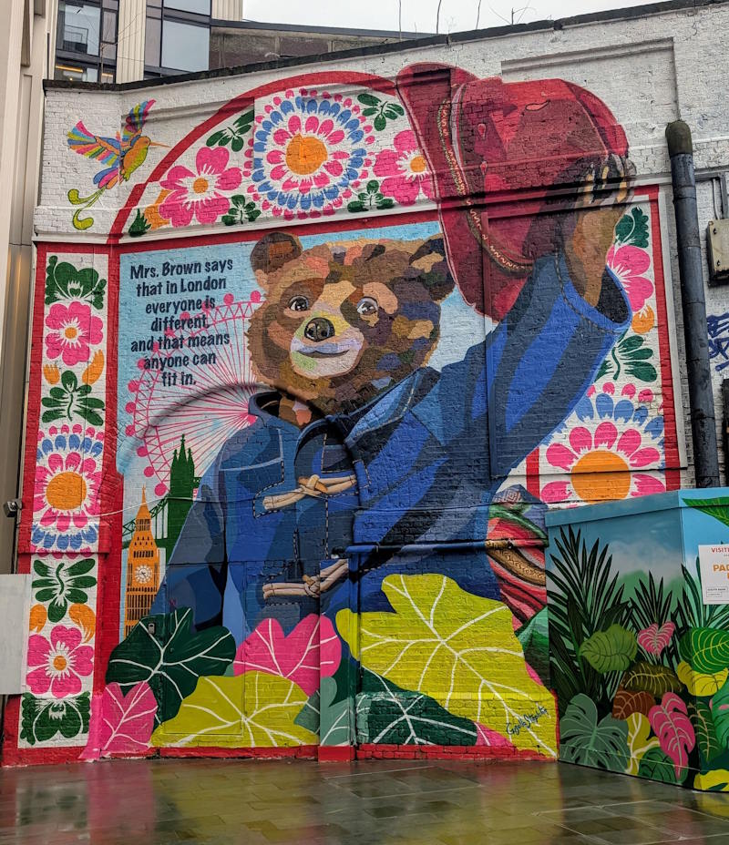 Mural Paddington Bear en Waterloo