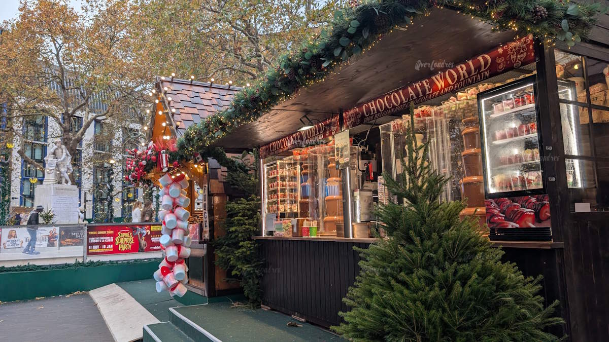Mercadillo de navidad Londres Leicester Square