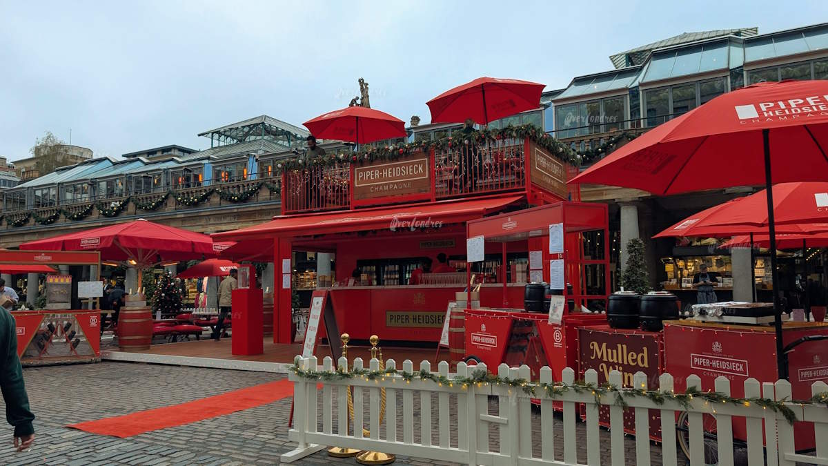 navidad covent garden 2025 pop up champán