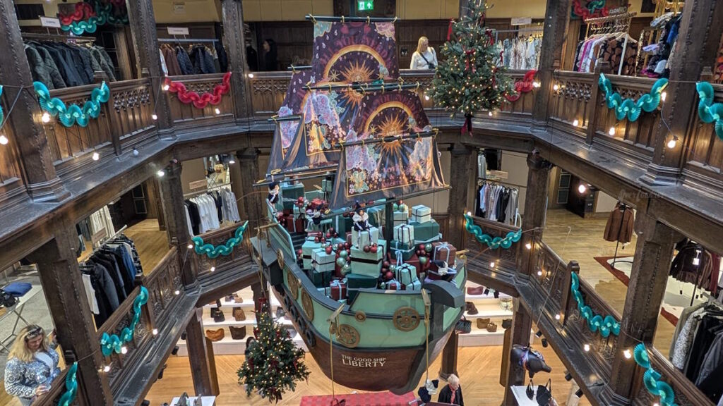 tienda liberty decoración navidad londres