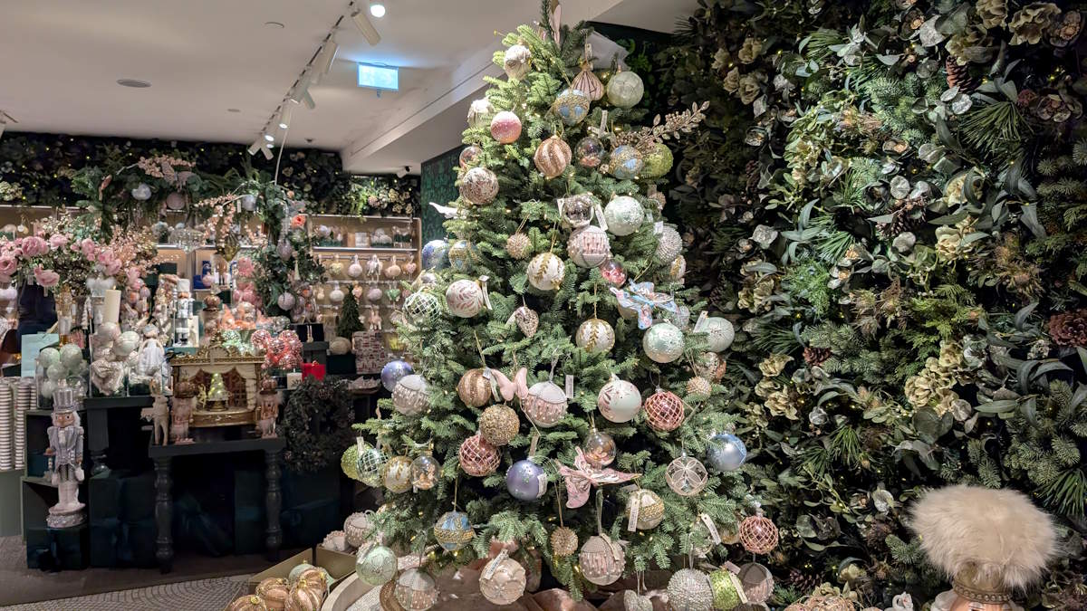 Tienda de navidad harrods en Londres