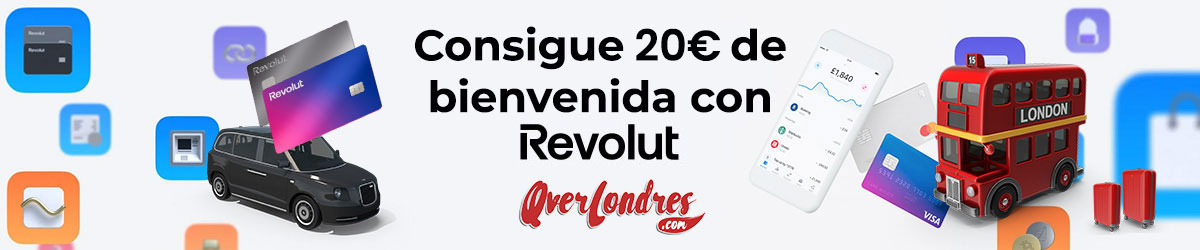 Pagar en Londres en Libras sin comisiones con Revolut