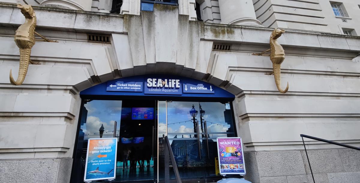 entrada al acuario de londres sea life