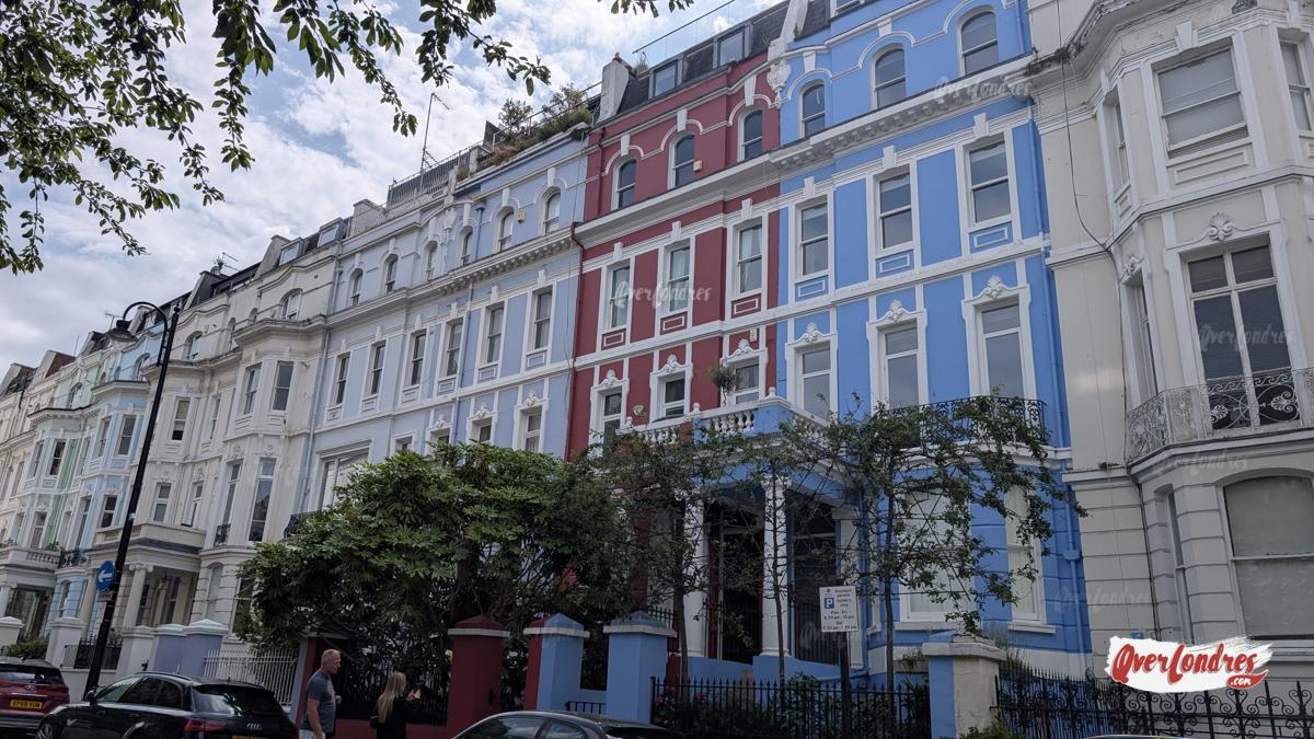 casas de colores Notting Hill