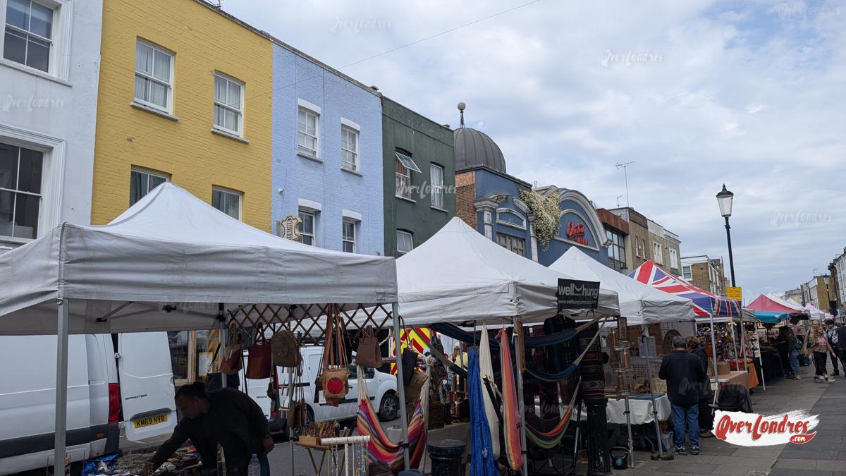 mercadillo portobello road en Notting Hill Londres